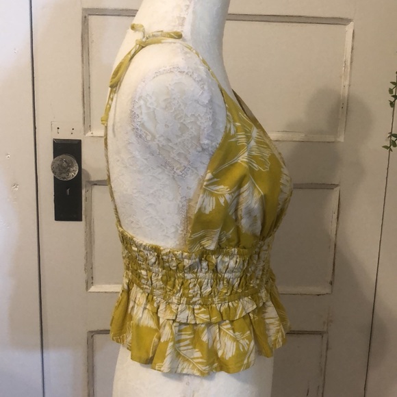 Womens XL Sim & Sam Cropped Top Spaghetti Straps Halter Sleeveless - Picture 4 of 10